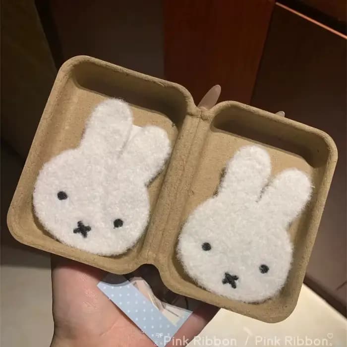 Pince à cheveux Miffy en peluche mignonne - Fixateur de frange pour fille