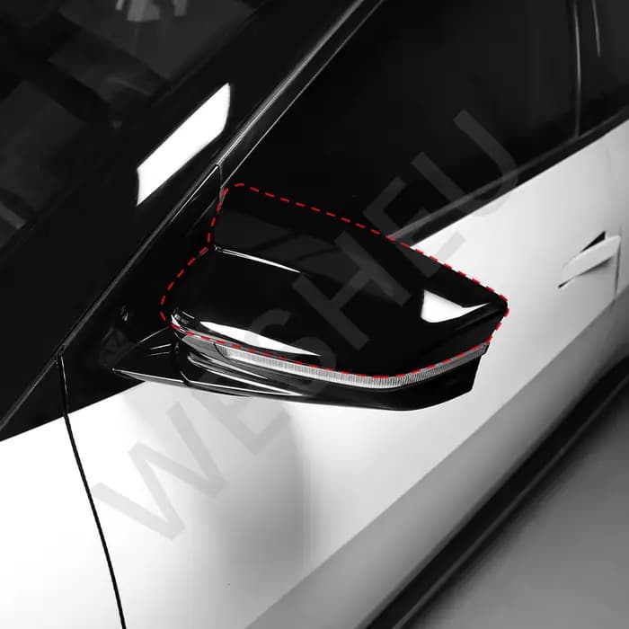 Rétroviseur KIA EV6 en Fiber de carbone noir, accessoire de Modification de garniture extérieure, adapté pour 2021 ~ 2026