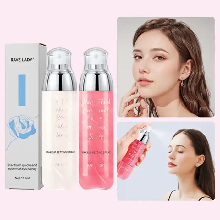 Rave Lady 115ml visage hydratant Spray tonique étoile Flash sables mouvants Rose