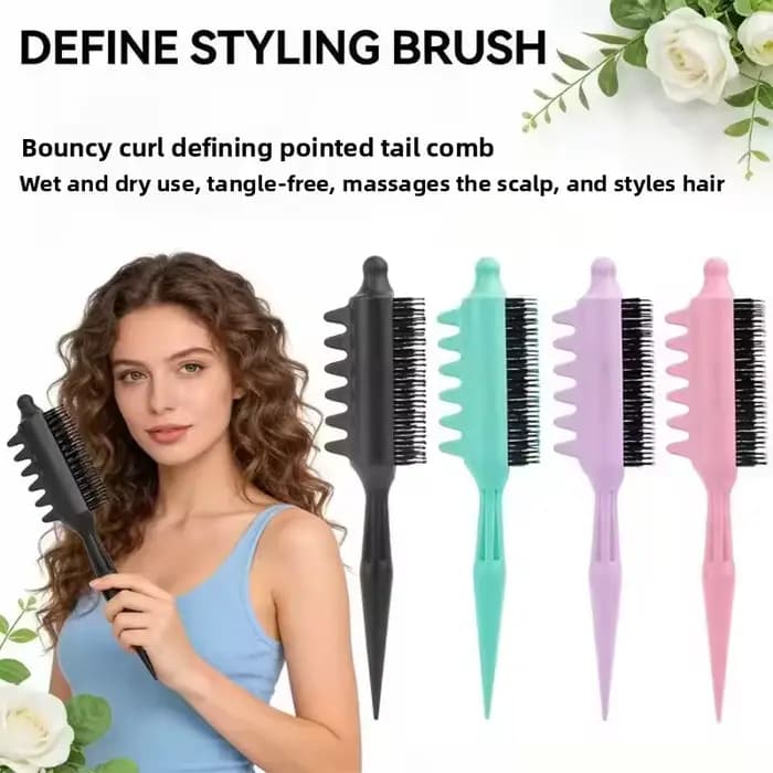Brosse démêlante à queue de rat en nylon