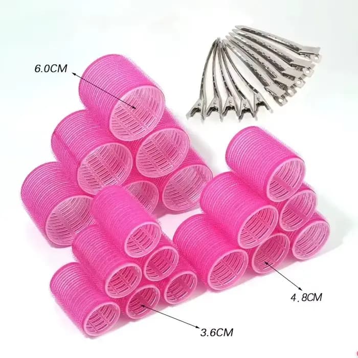 Rouleaux de bouclage de cheveux de différentes tailles pour la coiffure paresseuse bricolage