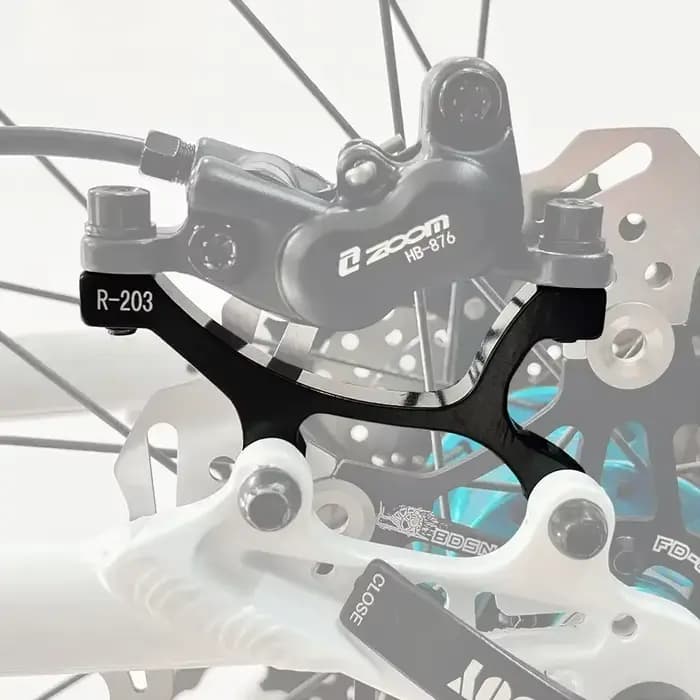 Jeu de plaquettes de frein à disque pour vélo de montagne électrique PM/IS 160 180 203 Mm, adaptateur d'étrier en alliage d'aluminium, accessoire de vélo hydraulique