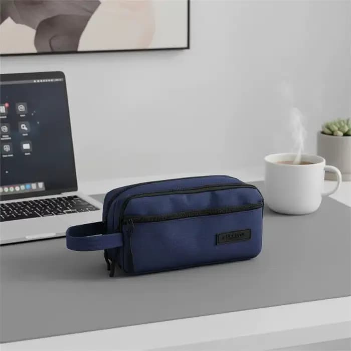 Trousse de toilette durable pour hommes et femmes avec design imperméable