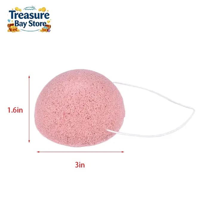 1 éponge nettoyante pour le visage en konjac naturel