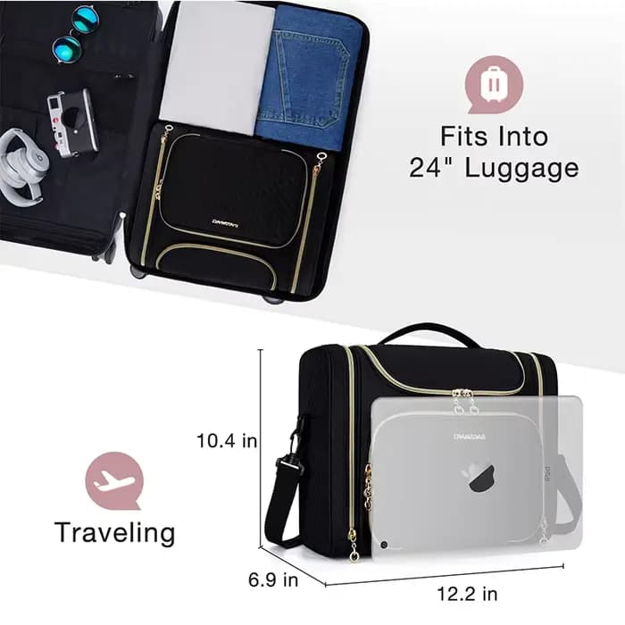 BAGSMART Trousse de maquillage pour femme