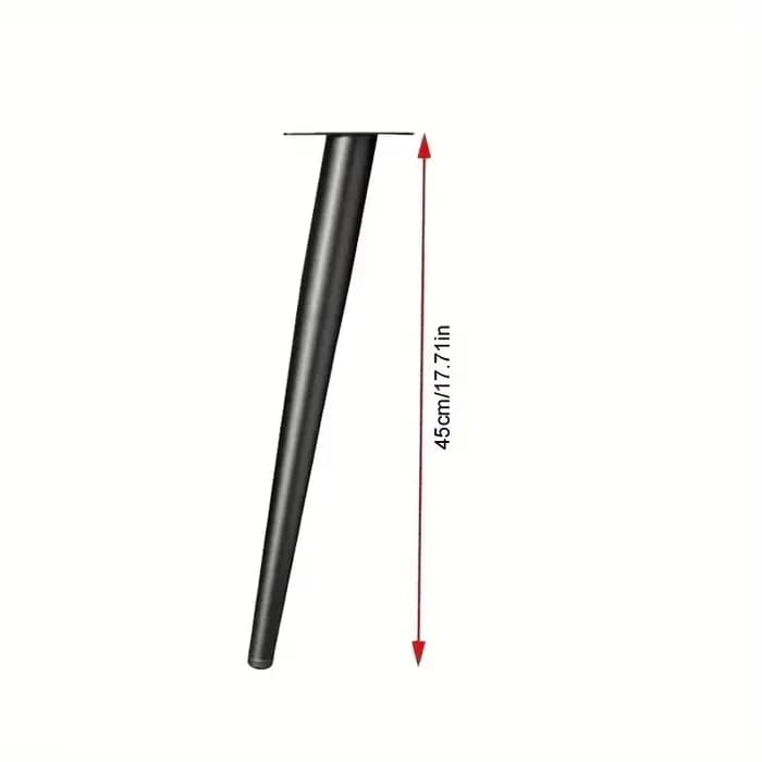 Pieds de Meuble en Métal de Remplacement, Accessoires pour Canapé, Salon, Chambre à Coucher, Table, Meuble TV, 4 Pièces