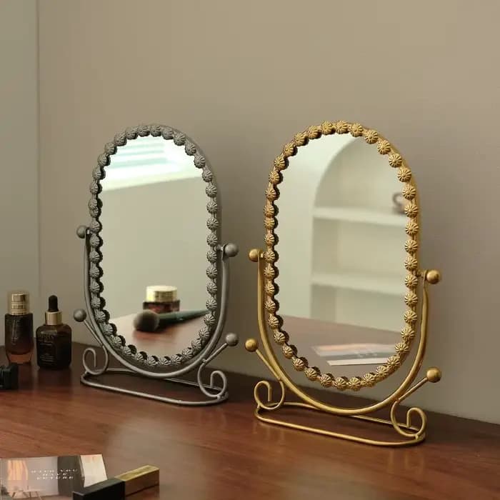 Miroir de vanité de style européen de luxe léger