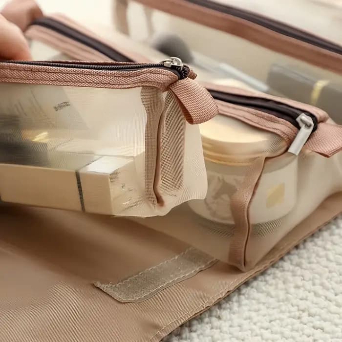 Sac de maquillage de voyage portable multifonctionnel
