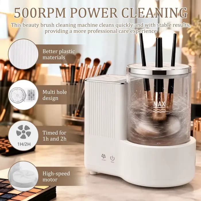Machine de nettoyage électrique 3 en 1 pour pinceaux de maquillage