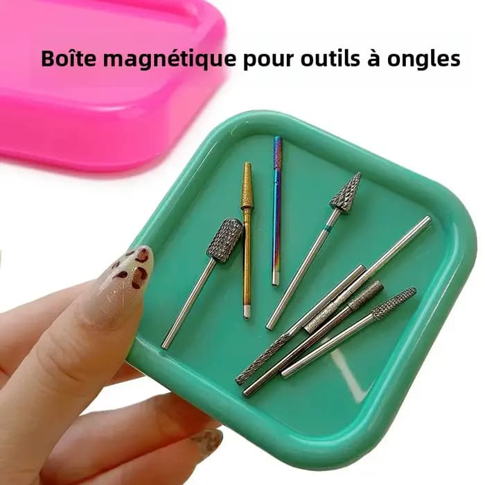 Organisateur d'outils magnétiques pour ongles