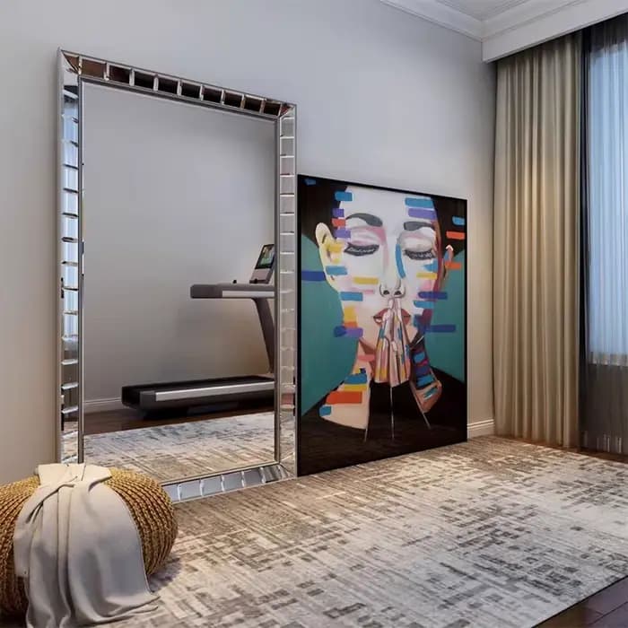 Grand miroir de luxe pour salle de bain
