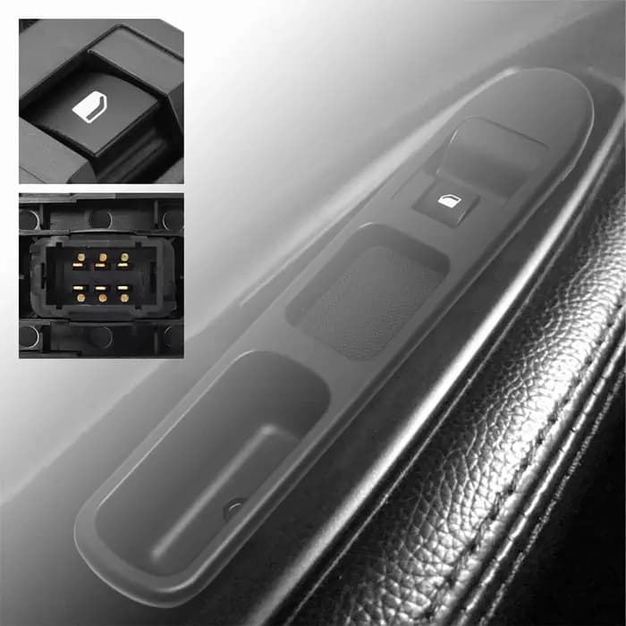 Accessoire intérieur de voiture, poignée de porte de fenêtre de voiture, interrupteur d'accoudoir, panneau de commande côté conducteur pour Peugeot 207 2006 – 2018