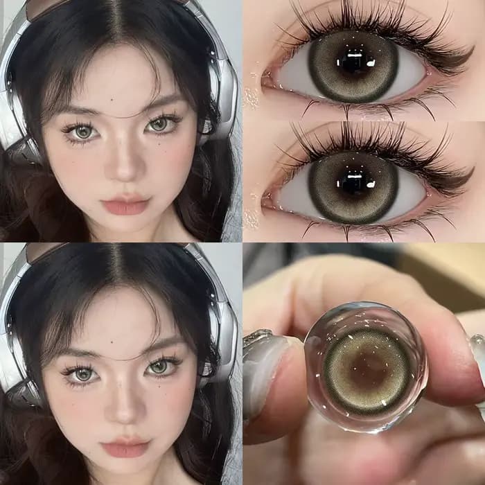 2025 nouvelle bio-essence 1 paire de lentilles de Contact vertes pour les yeux