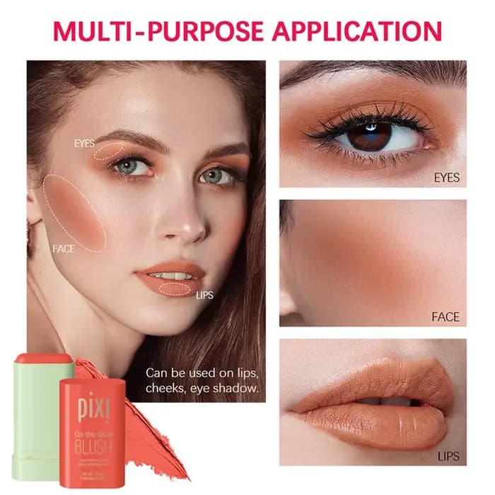 Stick de blush crème nude naturel pour les joues et les lèvres