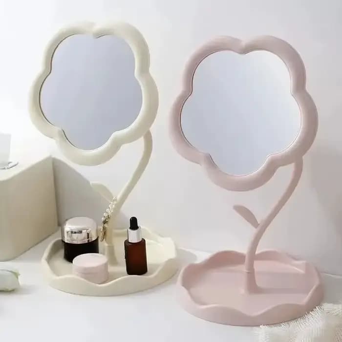Miroir de bureau miroirs à fleurs dortoir créatif