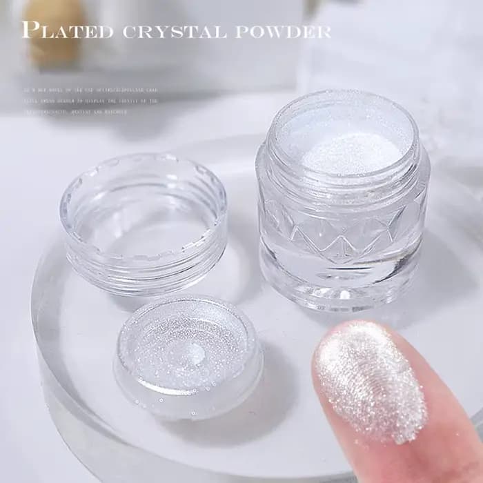 Poudre de cristal plaquée miroir pour Nail Art