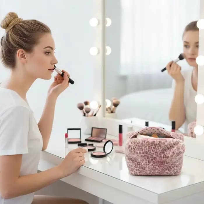 Trousse de maquillage floue Durable