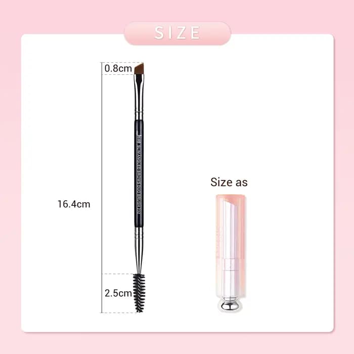 Jessup pinceau de maquillage pour sourcils double tête pinceaux à cils