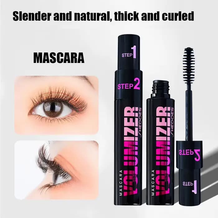 Mascara à friser noir 2 en 1