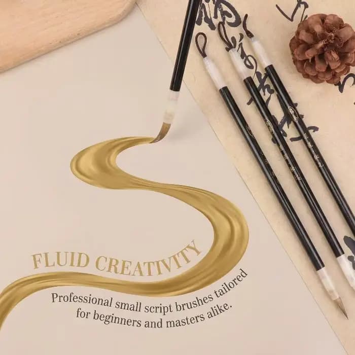 Pinceau de calligraphie traditionnelle chinoise pour lignes, stylo-pinceau de calligraphie, pinceau d'art, pinceau de peinture à l'huile, pinceau d'écriture pour écritures religieuses