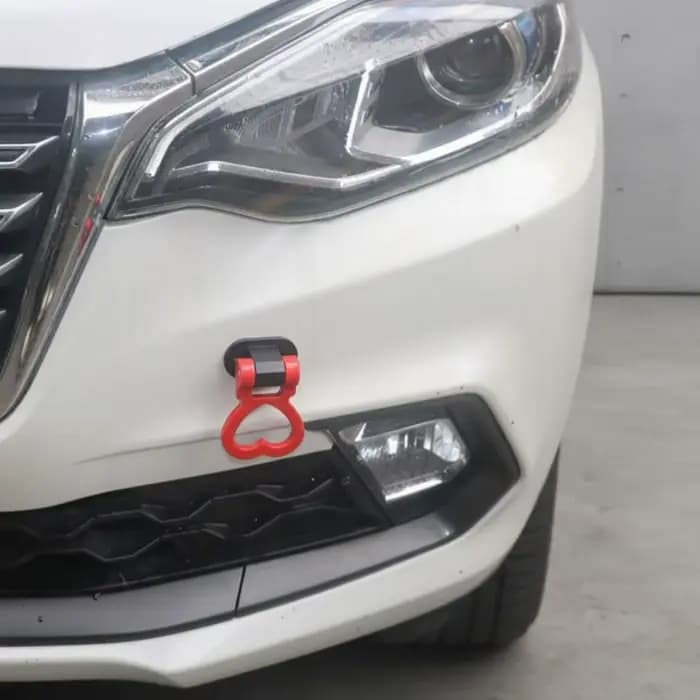 Anneau de remorquage universel pour voiture de course, design en forme de cœur, pour traction avant et arrière, décoration élégante pour scènes de drift et de course sur piste