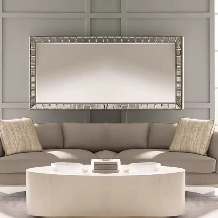 Grand miroir de luxe pour salle de bain