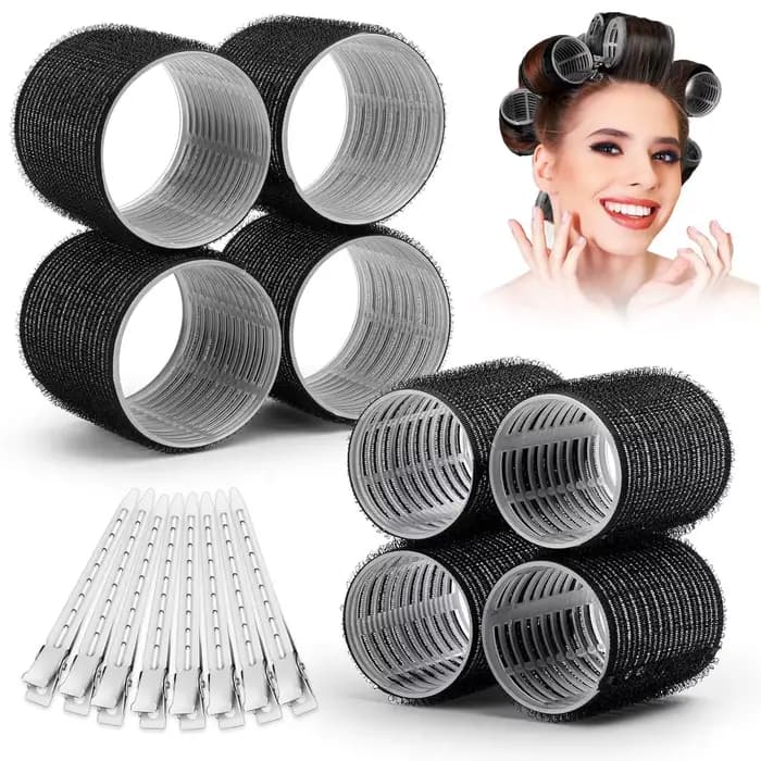 Rouleaux de bouclage de cheveux de différentes tailles pour la coiffure paresseuse bricolage
