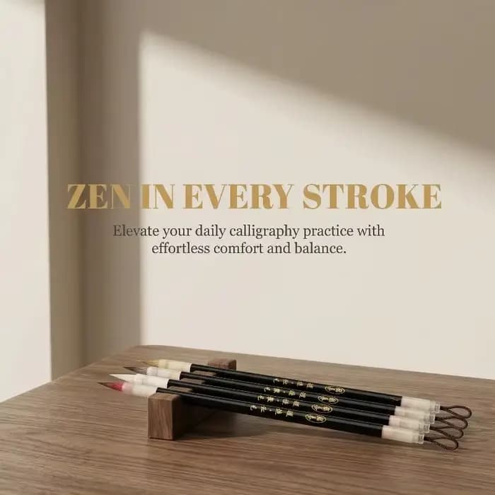 Pinceau de calligraphie traditionnelle chinoise pour lignes, stylo-pinceau de calligraphie, pinceau d'art, pinceau de peinture à l'huile, pinceau d'écriture pour écritures religieuses