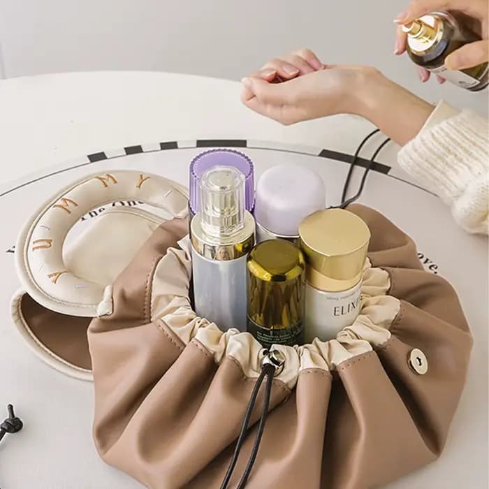 Sac de rangement étanche pour cosmétiques paresseux