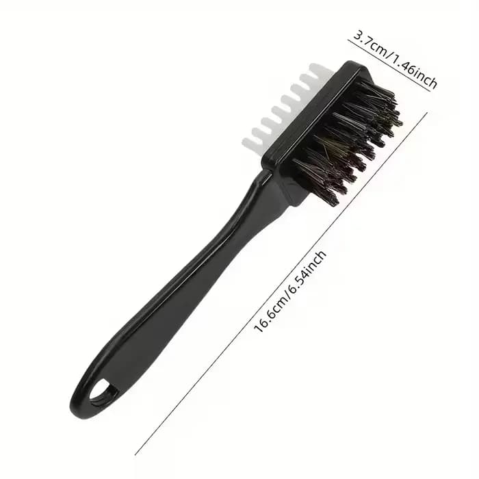 Brosse à chaussures et en daim 2 en 1 avec gomme | pour bottes, nubuck et soin simili cuir | Outil de nettoyage efficace double face