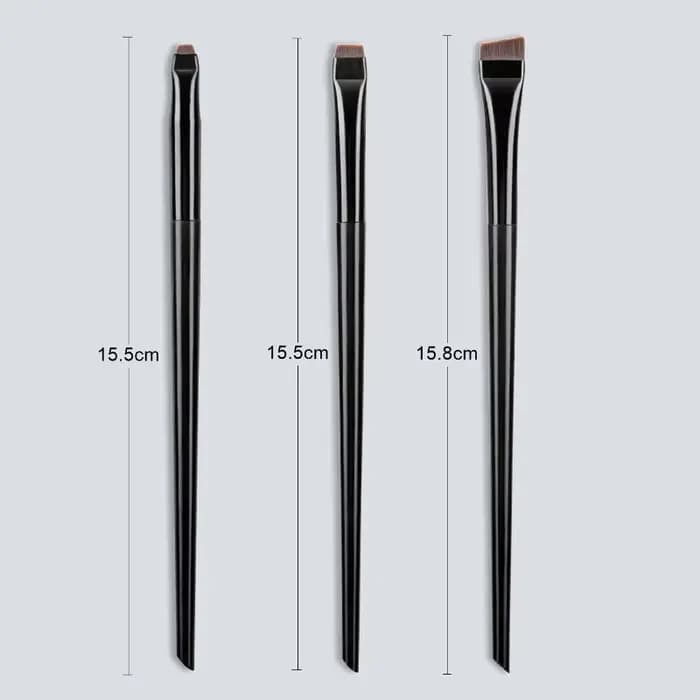 Karsyngirl 3 pièces/ensemble lame Eyeliner brosse à sourcils Portable plat fin Eye Liner