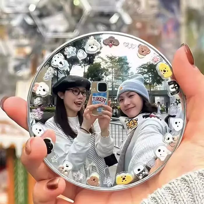 Miroir Convexe Rond pour Selfie de Voyage