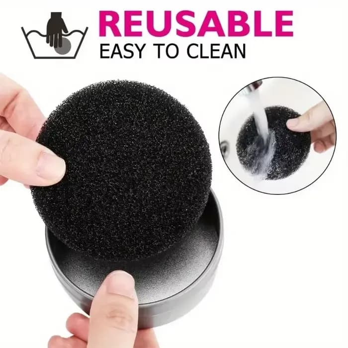 Éponge de nettoyage pour pinceaux de maquillage facile à nettoyer - outil de décoloration rapide