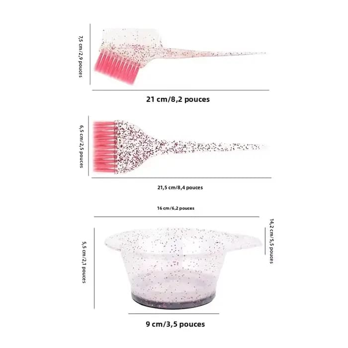 Ensemble de pinceaux de coloration pour cheveux