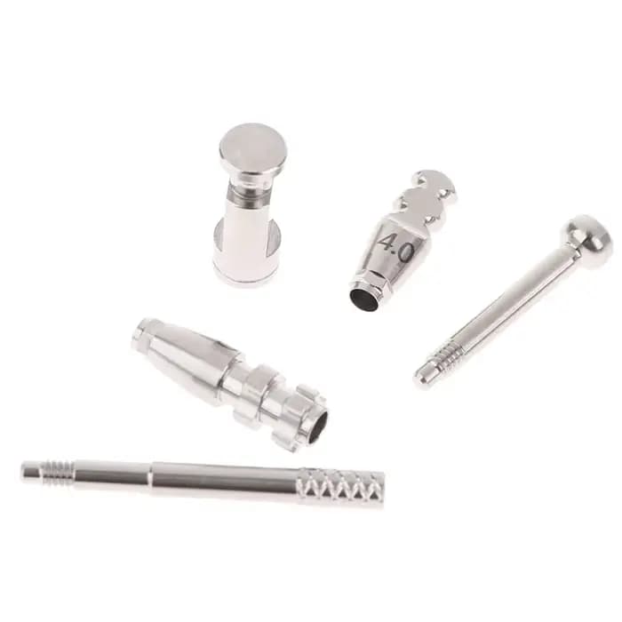 Composants de chirurgie buccale dentaire en alliage de titane, accessoires, fixation de plâtre analogique, plateau ouvert, tringles de transfert à tige fermée