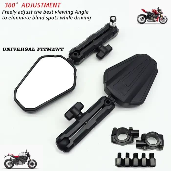Rétroviseur latéral de moto, pour KTM ADV HONDA KAWASAKI Versys KLR650 Benelli TRK Rally Universel