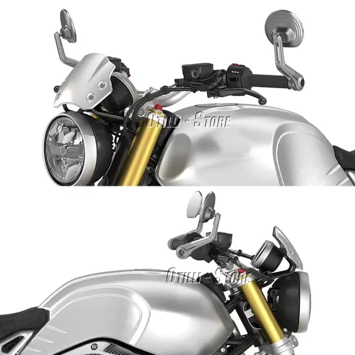 Rétroviseur d'extrémité de guidon de moto, rétroviseurs CNC, BMW R9T R NINET NineT Urban G/S RnineT ScramJeff RNINET Pure 2020-