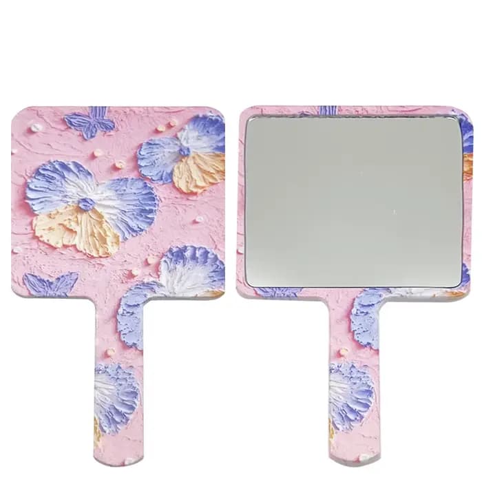 Miroir de maquillage à main