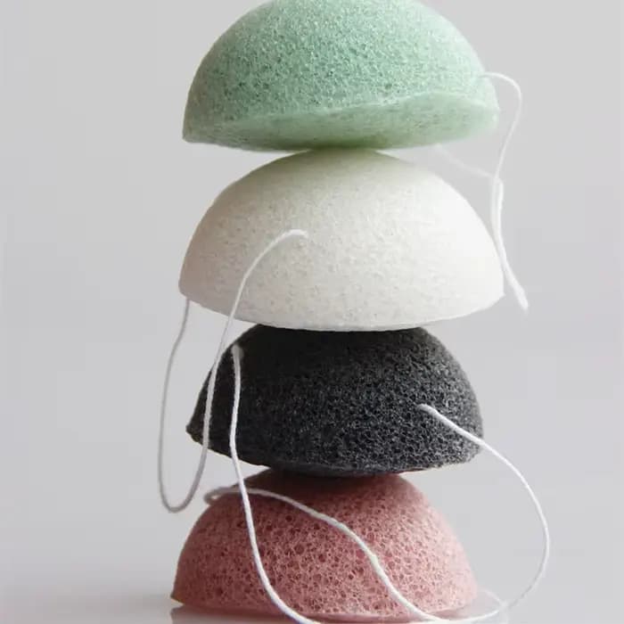 4 pièces exfoliant nettoyage Konjac éponge naturel