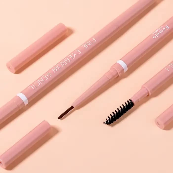 Crayon à sourcils Ultra fin à Double extrémité de 1.5mm (Kemelo) maquillage des yeux professionnel longue durée imperméable à l'eau et à l'épreuve de la sueur pour les femmes