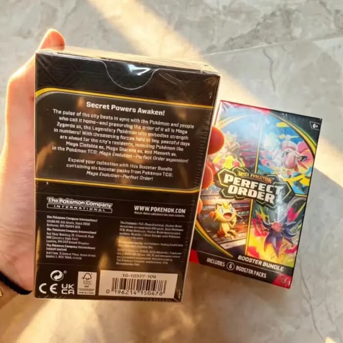 Cartes à collectionner Pokémon anglais Mega Perfect Order Ascended Heroes Scarlet Violet 151 Booster Bundle ME03 Trainer Box