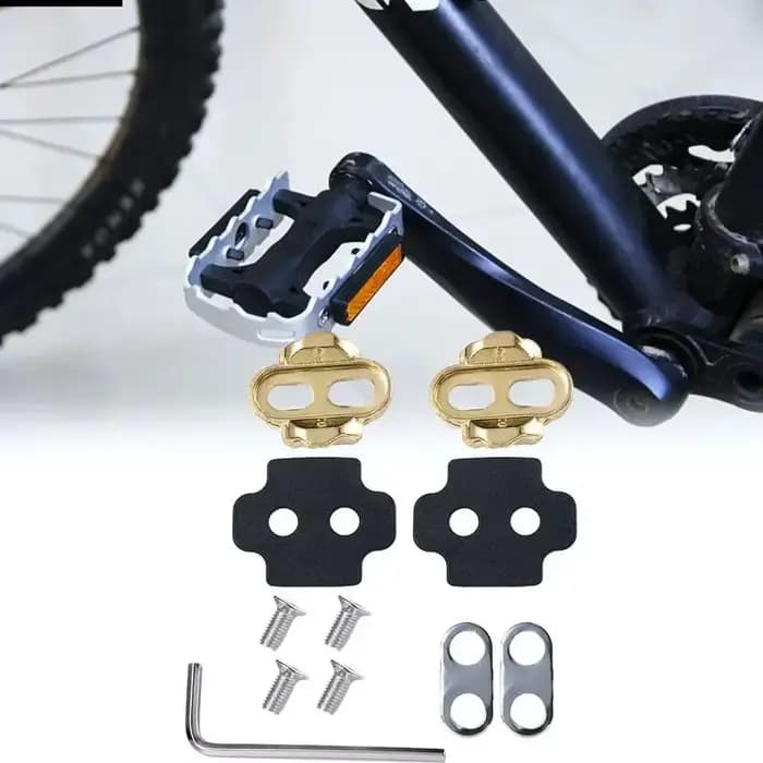 Pédales en laiton pour batteur à œufs, accessoires de vtt, maillet intelligent, onglets de verrouillage de pédale pour Crank Brother, 1 ensemble