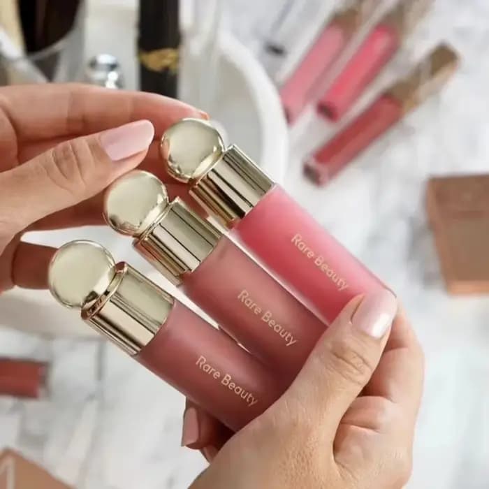 Rare beauté doux pincement liquide Blush soyeux et glisse sur douceur longue durée maquillage dodu espoir amour virtue heureuse merveille vautelle