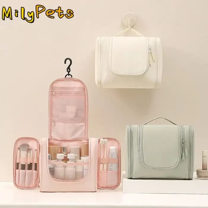 Trousse de Toilette Portable en Nylon à Suspendre
