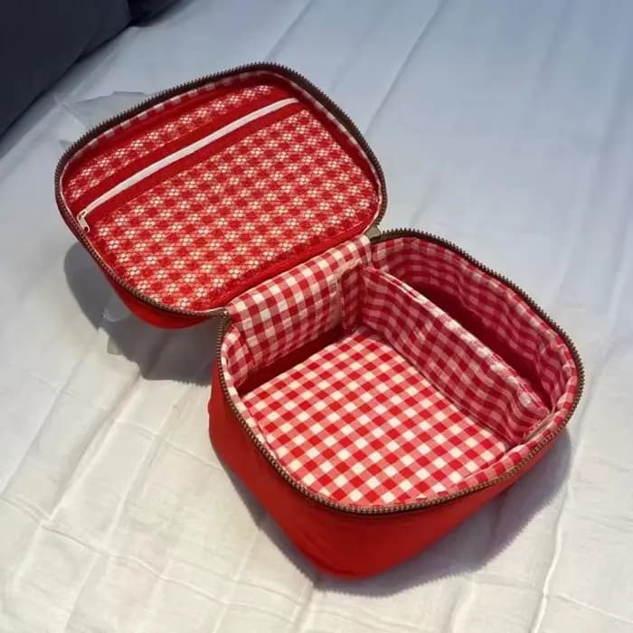 Dessin animé pomme modèle sac de maquillage femmes voyage stockage Pounch cosmétiques toilette