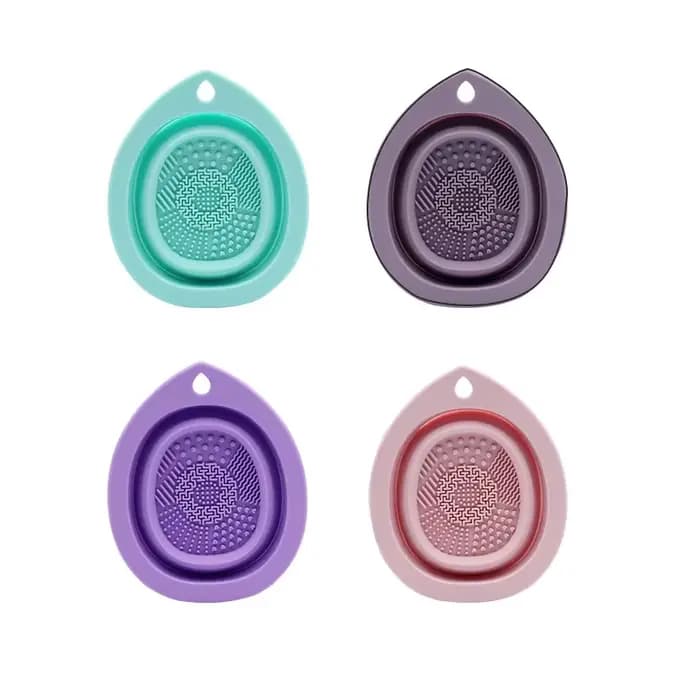 Nettoyeur de brosse de maquillage en Silicone