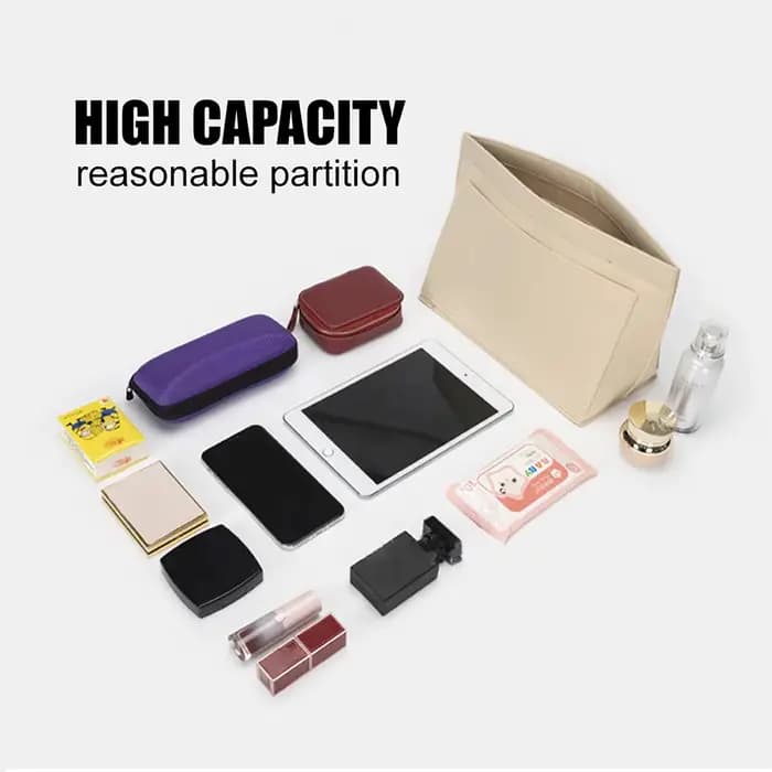 Le sac cosmétique de doublure d'insertion de feutre convient pour LongChamp