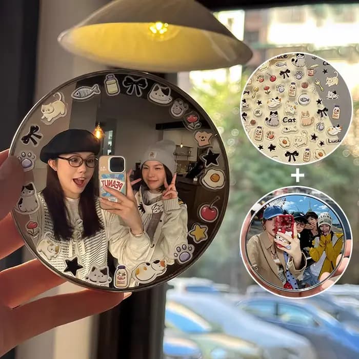 Miroir convexe rond de voyage