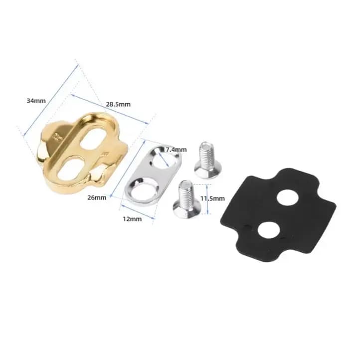 Pédales en laiton pour batteur à œufs, accessoires de vtt, maillet intelligent, onglets de verrouillage de pédale pour Crank Brother, 1 ensemble