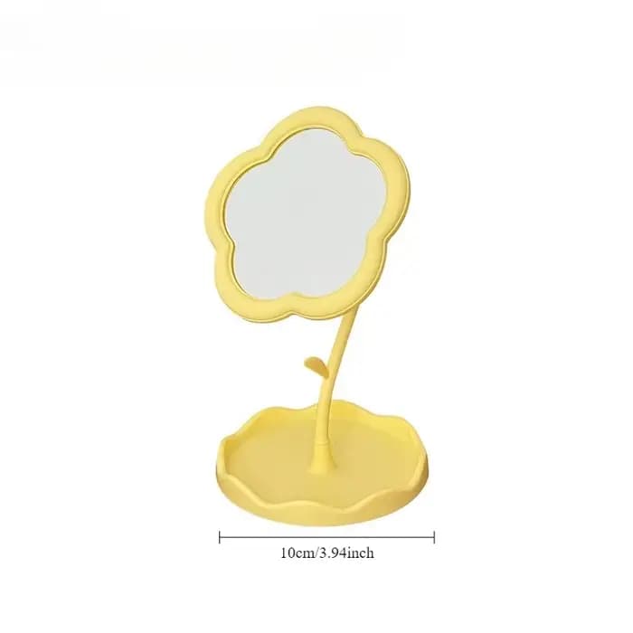Miroir de bureau miroirs à fleurs dortoir créatif
